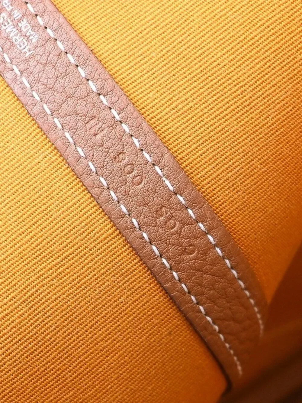 Hermes Saffron Toile Officier Negonda Garden Party C GS 006